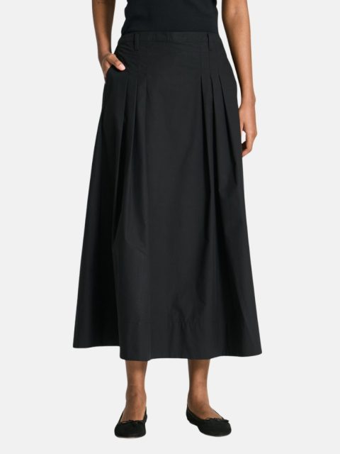 Rock - Ruth Pleated Poplin, Black
