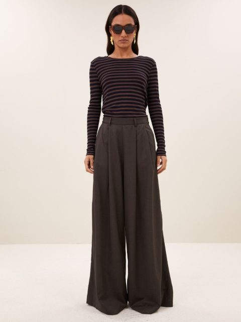 Shirt - Basic LS Rib Top, Deep Stripe – Bild 3