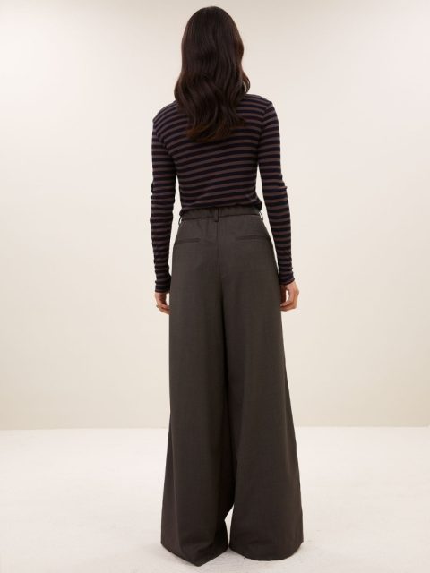 Shirt - Basic LS Rib Top, Deep Stripe – Bild 5