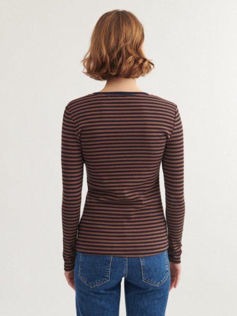 Alternative view of Shirt - Ludmilla LS Tee, Carafe/Black