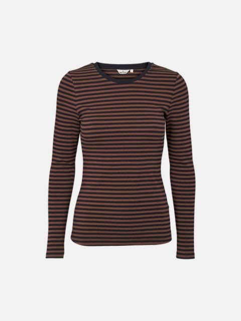 Shirt - Ludmilla LS Tee, Carafe/Black – Bild 5